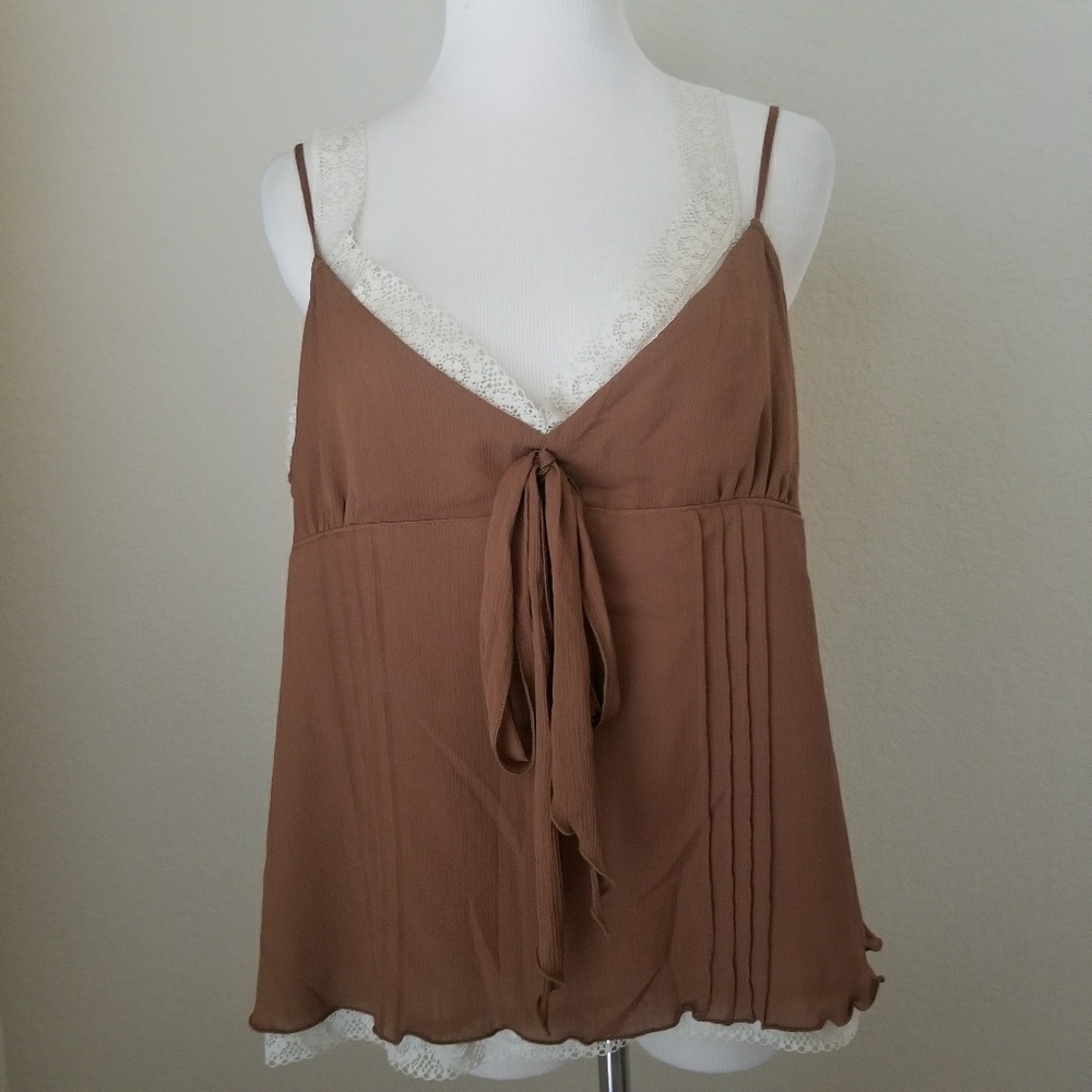 New York & Company Mustard BrownTop
